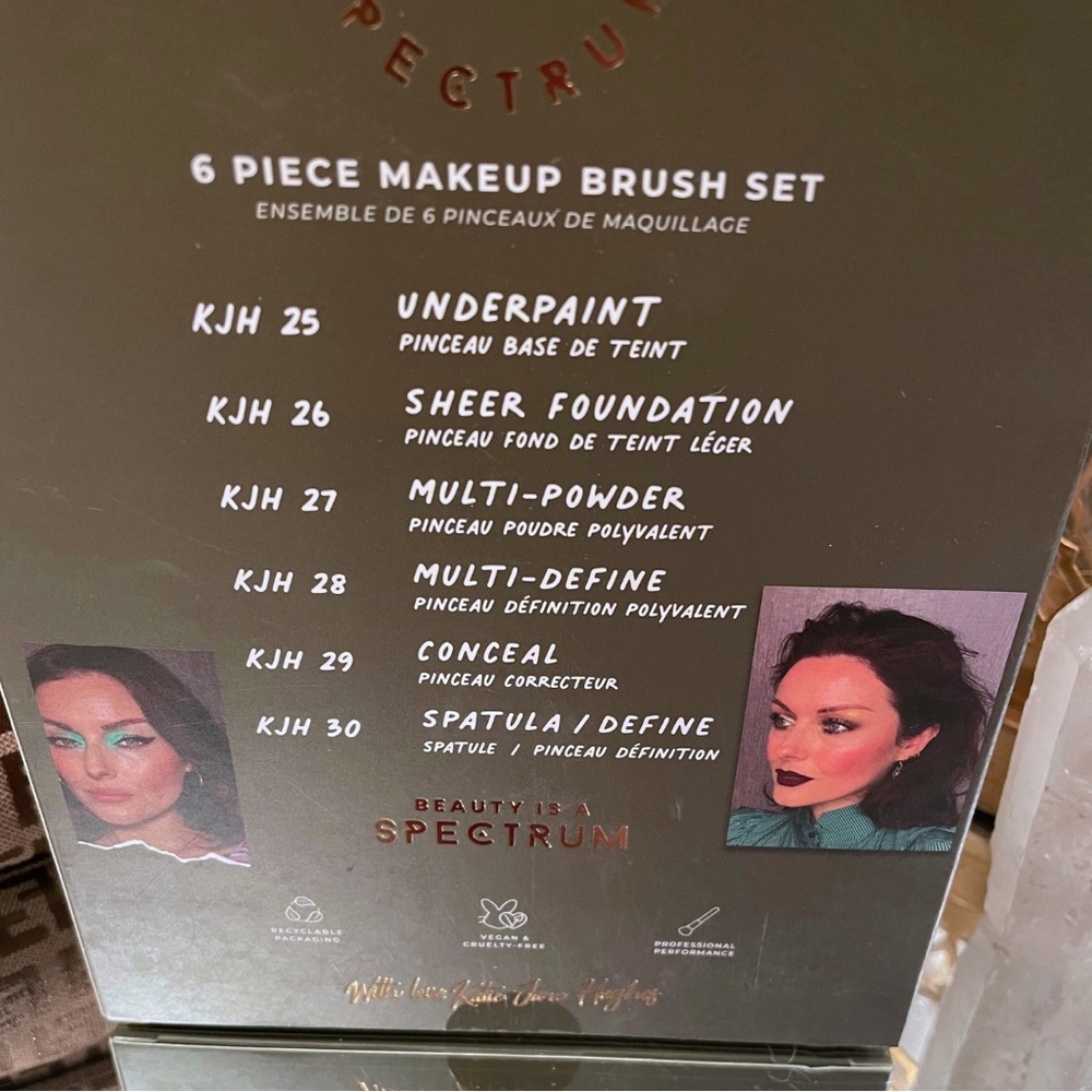 🆕 Spectrum x Katie Jane Hughes 6 Piece Makeup Brush Set - Picture 6 of 6